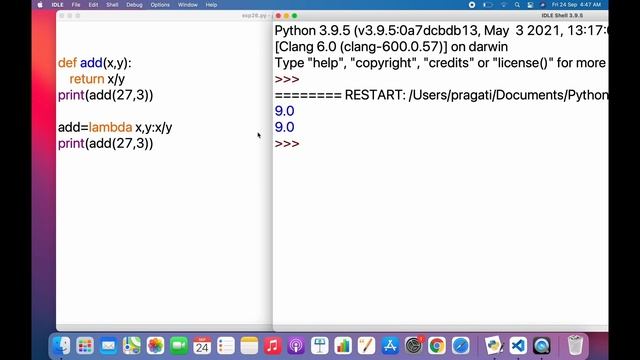 Lambda function in Python | Python Tutorials For Beginners In Hindi #40 смотреть онлайн