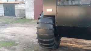 Вездеход на шинах низкого давления#завершил очередной этап постройки.