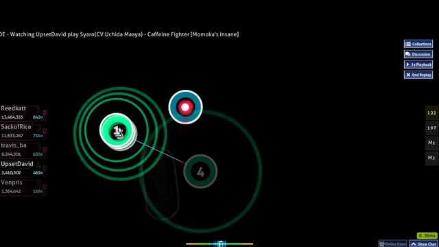 Syaro (CV.Uchida Maaya) - Caffine Fighter [Momoka's Insane] | nomod FC | 97.16% смотреть онлайн
