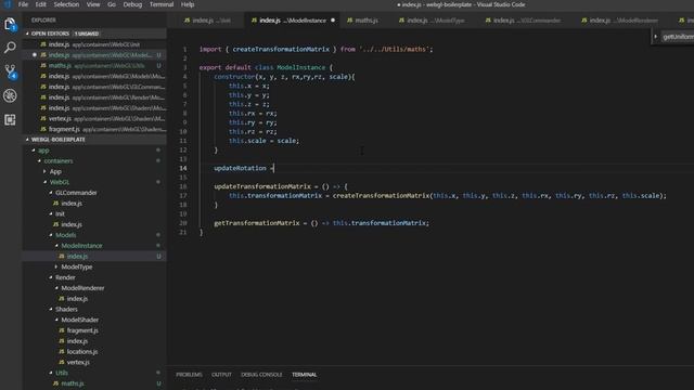 WebGL React component - EP3 - move, rotate, scale смотреть онлайн