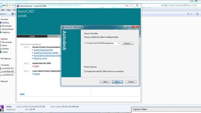 Installation Of AutoCAD 2006