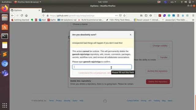Delete GitHub repository смотреть онлайн