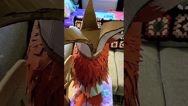 Mardi Gras 2023 Cardboard Mask DIY Process #shorts смотреть онлайн