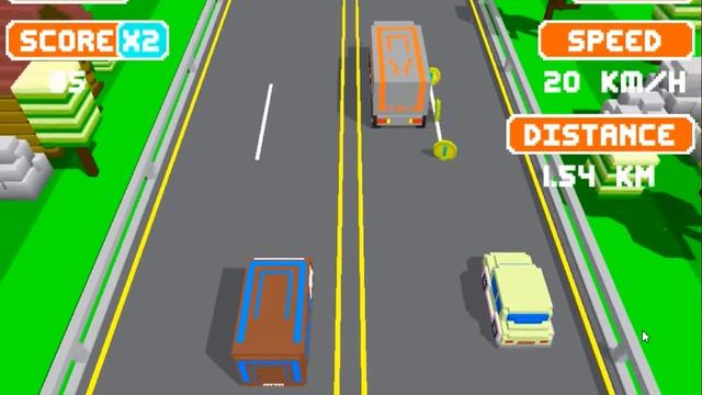 Blocky Highway (Блочное шоссе) - Обзор Игры - Прохождение смотреть онлайн