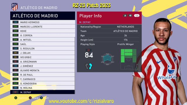 PES2017 | RZ-23 PATCH | OPTION FILE UPDATE 21012023 смотреть онлайн