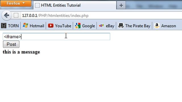 PHP: html entities function смотреть онлайн