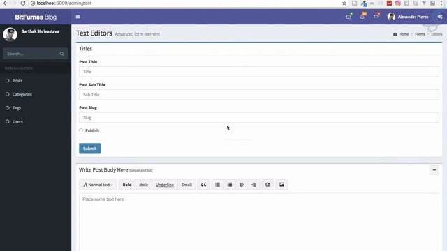 Laravel - Create Blog and Admin Panel | Create Post, Tag & Category Forms #6 смотреть онлайн
