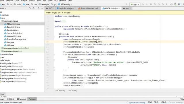 Changing Navigation Drawer Icon Colors: Android Studio смотреть онлайн