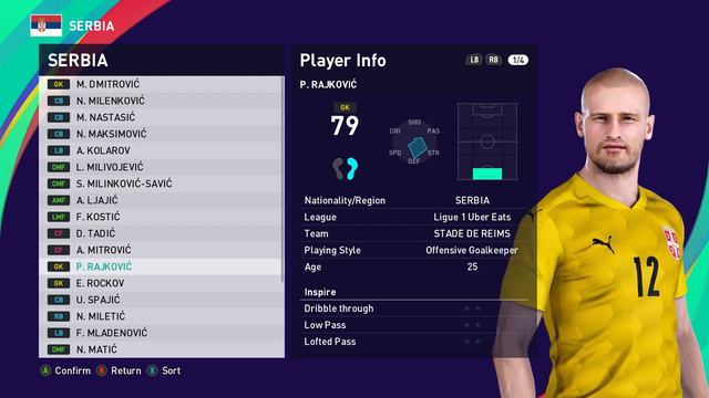 PES 2021 | Serbia | Player Faces & Stats (Data Pack 3.0) смотреть онлайн