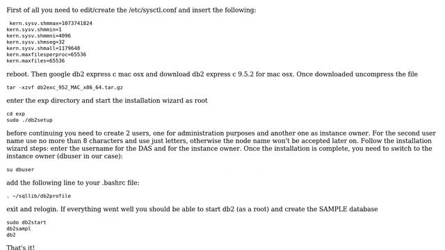 Databases: Install db2 express c on Mac OSX смотреть онлайн