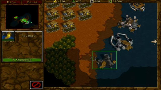 Warcraft 2:Tides of Darkness Orc campaign mission 7 смотреть онлайн