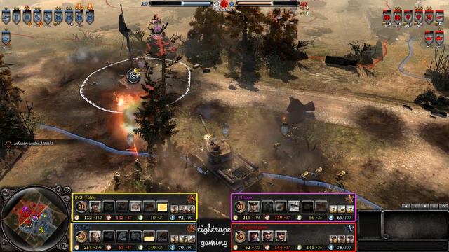 COH2 2v2 Talisman (SU) & TuMe (SU) vs Thoton (OH) & CreativeName (OK) смотреть онлайн