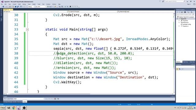 C# OpenCV basic image processing смотреть онлайн