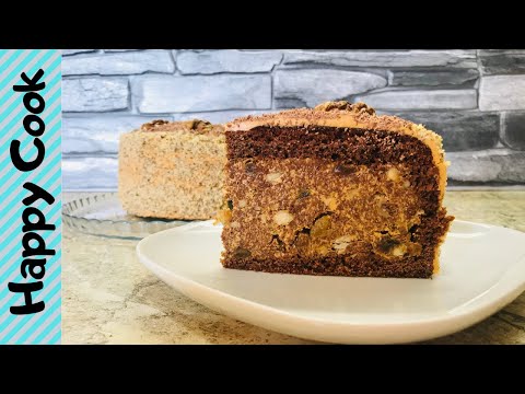 Торт ИЗЮМИНКА _ Торт ШКАТУЛКА _торт с грецкими орехами.