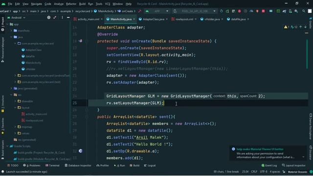 RecyclerView + GridLayout (Part -3) | Android Development tutorial in Hindi #17 смотреть онлайн