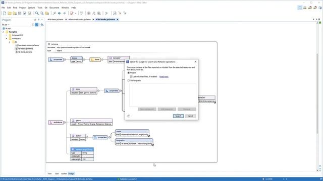 JSON Schema Search and Refactoring Actions in Oxygen XML смотреть онлайн