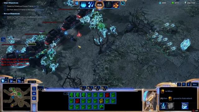 StarCraft II: CO-OP: Artanis & Dehaka. Hard - Oblivion Express смотреть онлайн