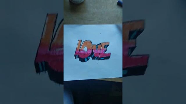 как нарисовать граффити LOVE смотреть онлайн