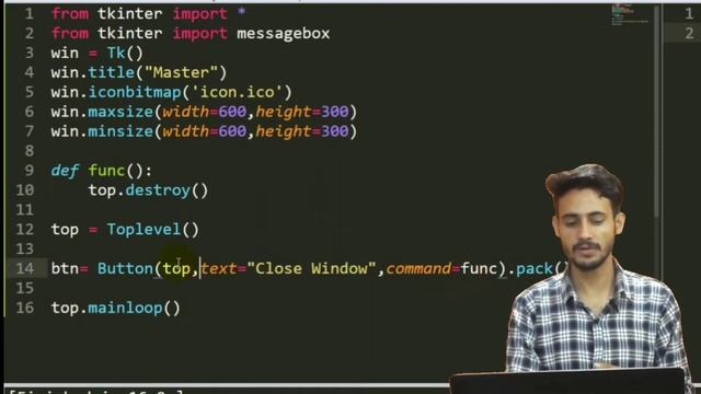 Python Tkinter Top Level & Destroy - Tkinter Tutorial #11 смотреть онлайн