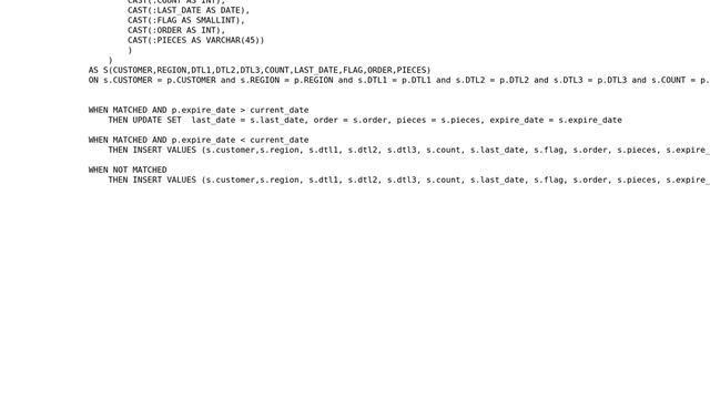 Databases: Using a DB2 merge with conditionals for matches? смотреть онлайн