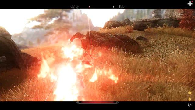 TESV: Skyrim - Combat Animation Mod: Witcher Style Power Attack смотреть онлайн