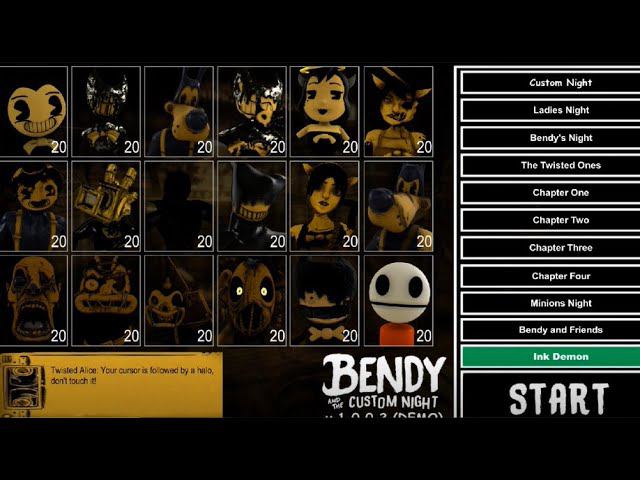 Bendy and The Custom Night смотреть онлайн