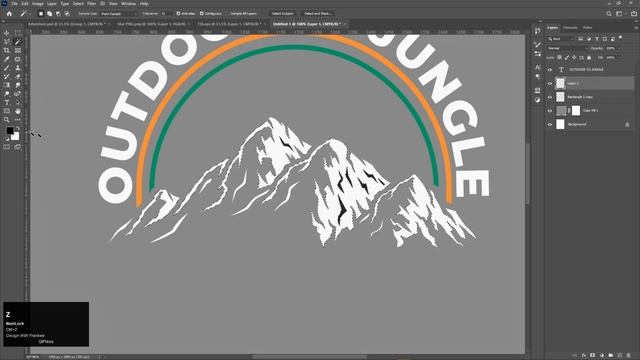 Mountain Adventure T-Shirt Design in Photoshop || Design With Frankee смотреть онлайн