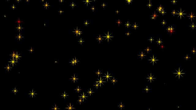 Футаж Звездочки цветные падают смотреть онлайн