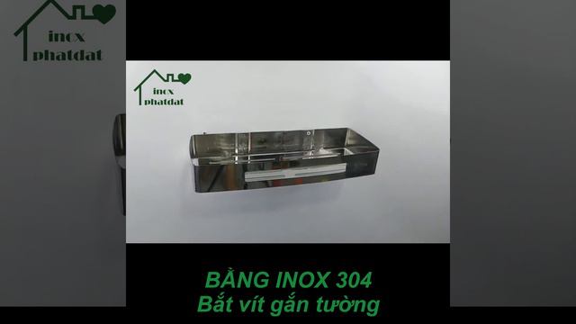Kệ nhà tắm 1 tầng treo tường Inox 304 PHÁT ĐẠT, kệ gia vị nhà bếp, giá để xà bông phòng tắm (SP064) смотреть онлайн