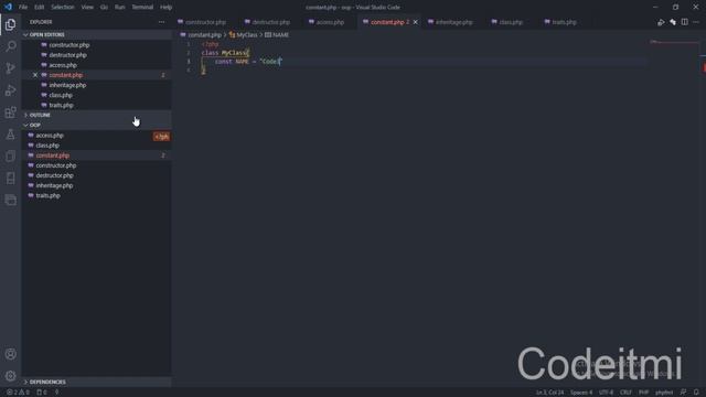 Object Programming in PHP 29 - Constants смотреть онлайн