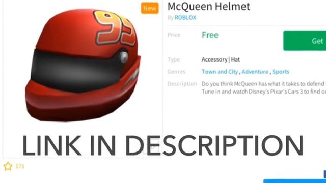 ROBLOX - How To Get The McQueen Helmet! смотреть онлайн