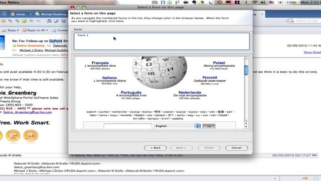 Lotus Notes Widget Demo