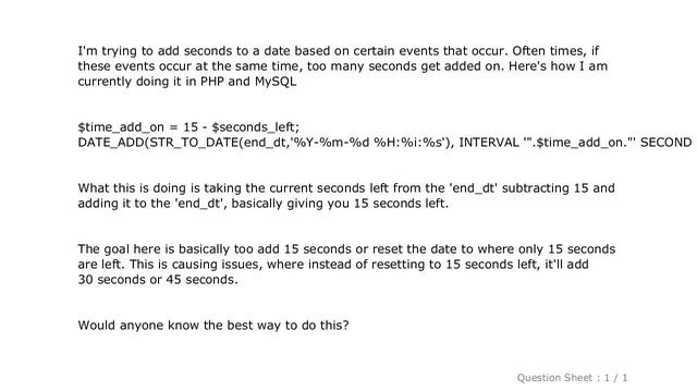 MySQL : Adding Seconds to datetime in MySQL смотреть онлайн