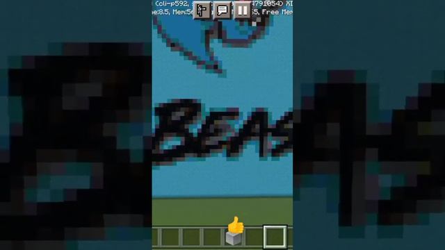 Построил Логотип Мистера Биста в Майнкрафте #Mr.beast #minecraft #shorts смотреть онлайн