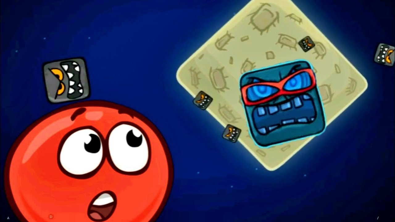 Веселый КРАСНЫЙ ШАР против чёрного квадрата #7 ИГРА Red Ball 4 - Ред бол 4 смотреть онлайн