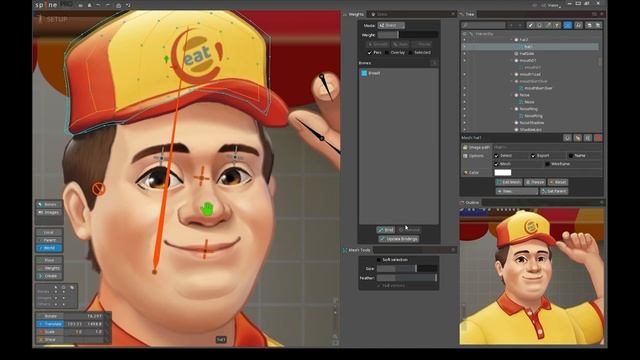 Spine 2D Tutorial: Face Rig | Turn in 2.5D смотреть онлайн