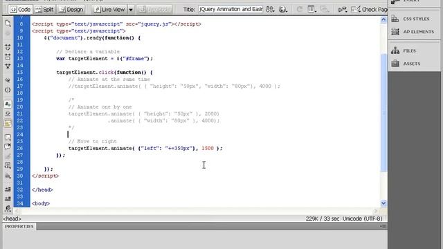jQuery Animation and Easing Example смотреть онлайн