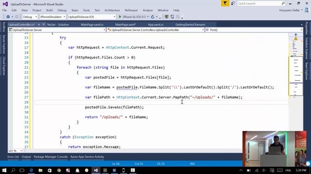 Upload File from Xamarin app to ASP.NET server смотреть онлайн