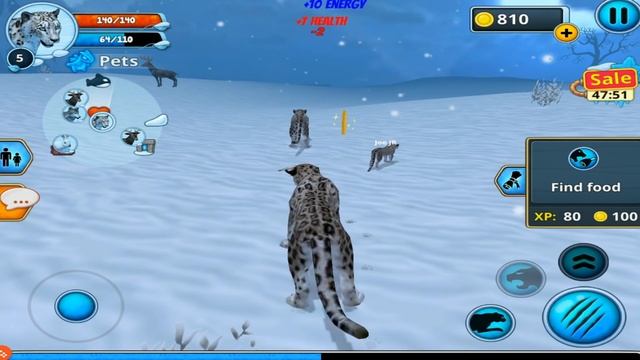 Snow Leopard Family Simulator Online ,By Area730 Simulator Games смотреть онлайн