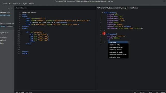 BUILDING IMAGE SLIDER FOR WEB PAGE WITH SASS (SCSS) смотреть онлайн