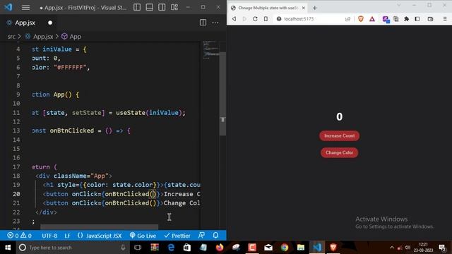 React JS made easy: Changing multiple states with useState hook смотреть онлайн
