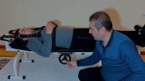 Тракционний стол для ростажки позвоночника и шеи ( Грыжа) Умуртка погонасини чузиш учун стол(Грижа)