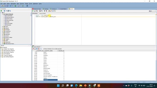ORDER BY Clause || SQL ORDER BY Clause || ORDER BY DESCENDING in SQL|| ORACLE SQL Tutorial смотреть онлайн