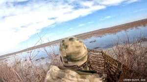 ОХОТА НА ГУСЯ. ШИКАРНЫЕ НАЛЁТЫ. Охота в Калмыкии 2024г.