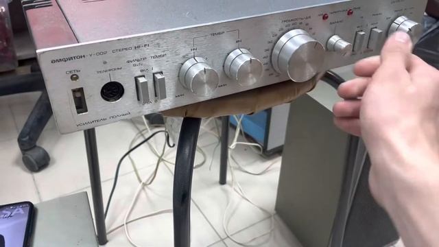 Усилитель полный Амфитон у-002 стерео hi-fi смотреть онлайн