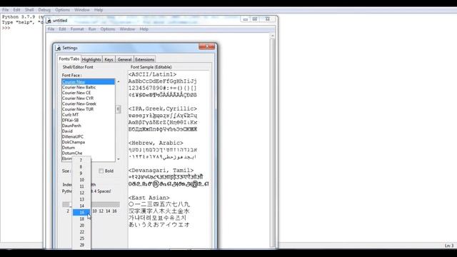 HOW TO INCREASE FONT SIZE IN PYTHON IDLE? | Programmer's Space |font colour, background colour , et смотреть онлайн