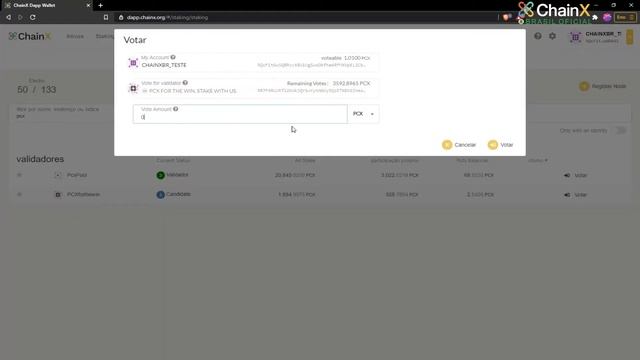 Staking - Votando no Node - ChainX смотреть онлайн