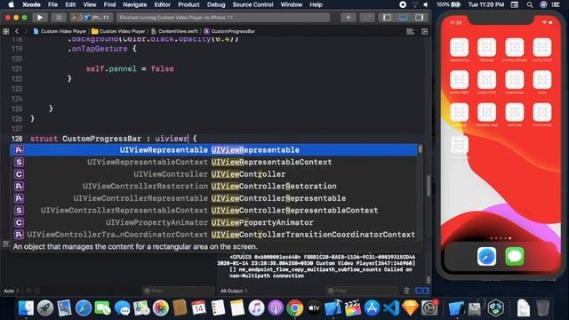 Custom Video Player Using SwiftUI - Custom AVPlayer Using SwiftUI - Video Player Using SwiftUI