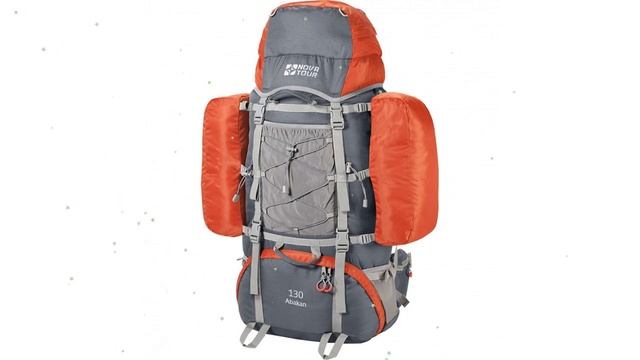 Рюкзак большой экспедиционный Абакан 130, серый/терракотовый (Nova Tour) обзор 95769-1 смотреть онлайн