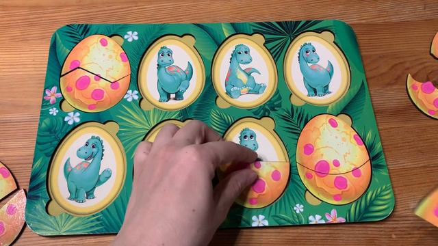 Пазл- сортер, рамка - вкладыш, развеивающая игра от Ань-Янь: Эмоции динозавриков смотреть онлайн